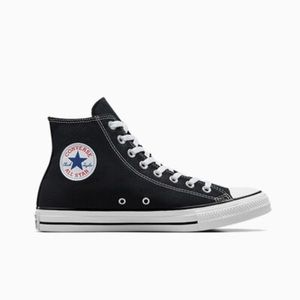 NWT black high top converse